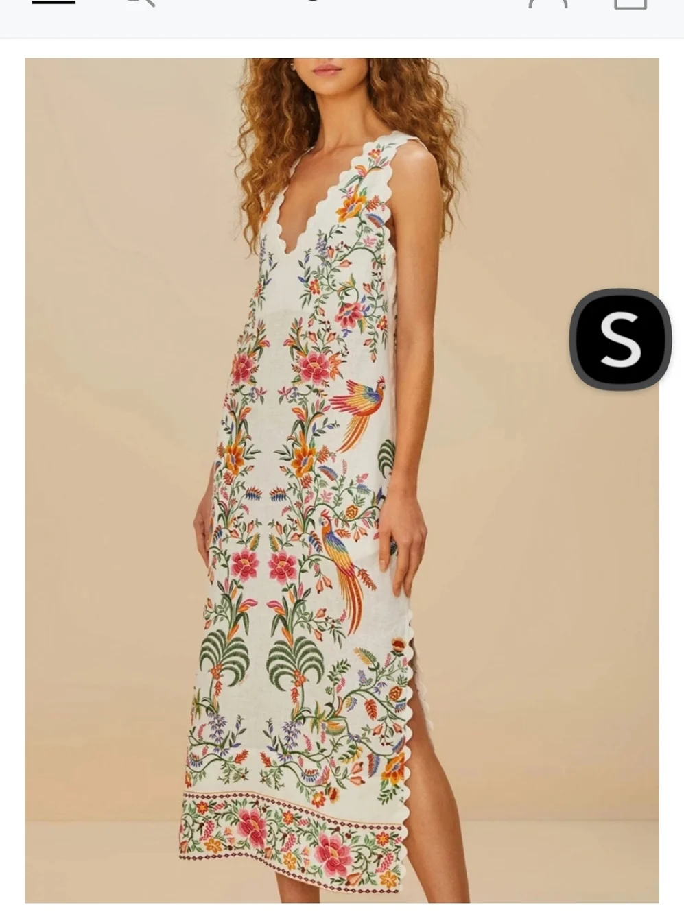 Farm Rio Delicate Forest Maxidress - Picture 3 of 4